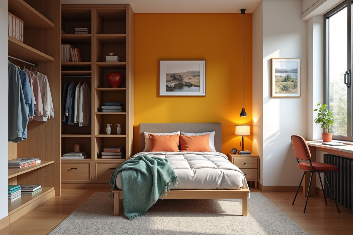 chambre aménagée