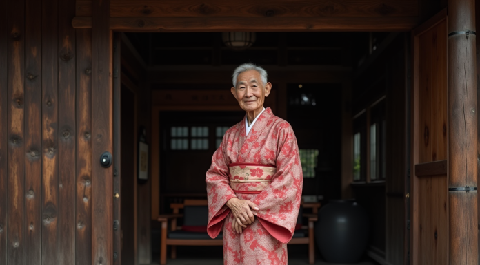 Hôtel le plus vieux du monde : découvrez l’histoire de ce monument historique Hôte japonais en kimono à l'entrée d'une auberge ancienne
